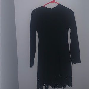 long sleeve black dress
